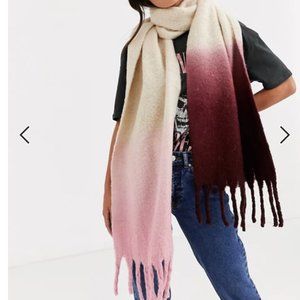 Dip dye scarf